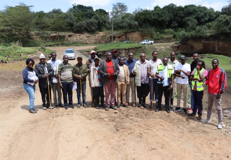 Construction site handover at Ololunga Olepolos