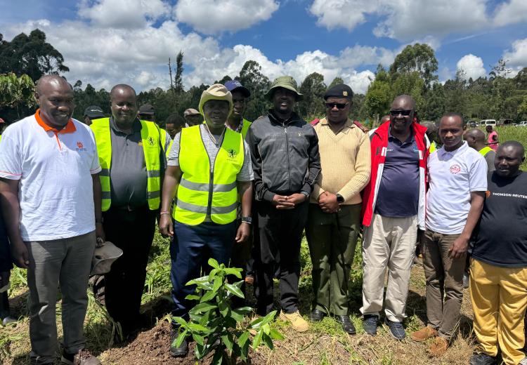 Public Works Secretary Administration, Mr Fred Ouma , QS. Omondi board member of BORAQs, Chief Architect Mr Waititu